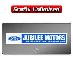 Dealership Decal, Jubilee Motors