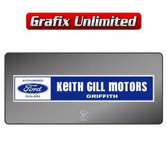 Dealership Decal, Keith Gill Motors Griffith