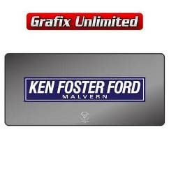 Dealership Decal, Ken Foster Ford Malvern 