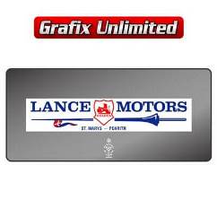 Dealership Decal, Lance Motors Penrith