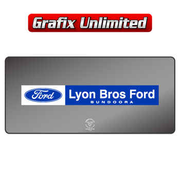 Dealership Decal, Lyon Bros Ford Bundoora