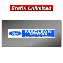 Dealership Decal, Maclean Motors