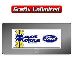 Dealership Decal, Macs Motors Bundaberg