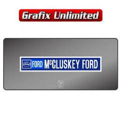 Dealership Decal, McCluskey Ford