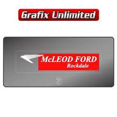 Dealership Decal, McLeod Ford Rockdale
