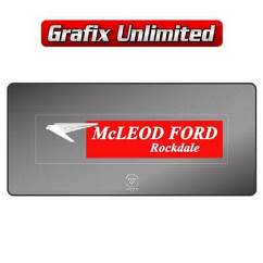 Dealership Decal, McLeod Ford Rockdale