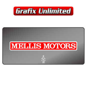 Dealership Decal, Mellis Motors