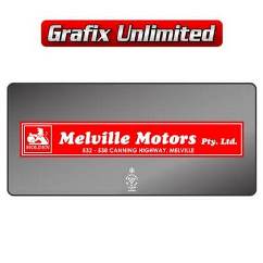 Dealership Decal, Melville Motors