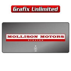 Dealership Decal, Mollison Motors Kyneton