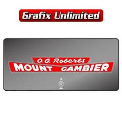 Dealership Decal, O.G. Roberts Mount Gambier