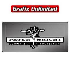 Dealership Decal, Peter Wright