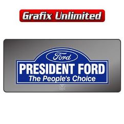 Dealership Decal, President Ford