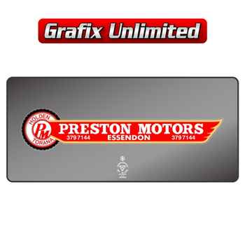 Dealership Decal, Preston Motors Essendon Torana