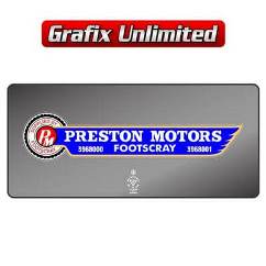 Dealership Decal, Preston Motors Footscray