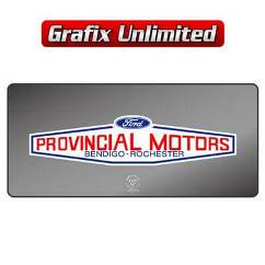 Dealership Decal, Provincial Motors