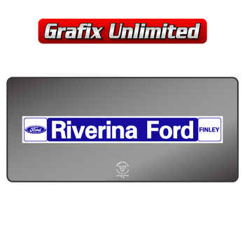 Dealership Decal, Riverina Ford Finley