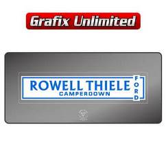 Dealership Decal, Rowell Thiele Ford