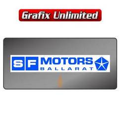 Dealership Decal, SF Motors Ballarat