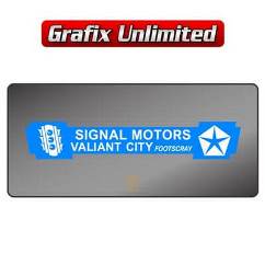 Dealership Decal, Signal Motors