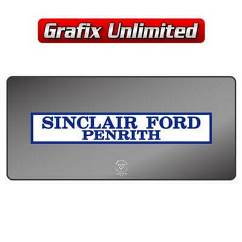 Dealership Decal, Sinclair Ford