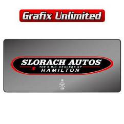 Dealership Decal, Slorach Autos Hamilton