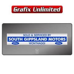 Dealership Decal, South Gippsland Motors