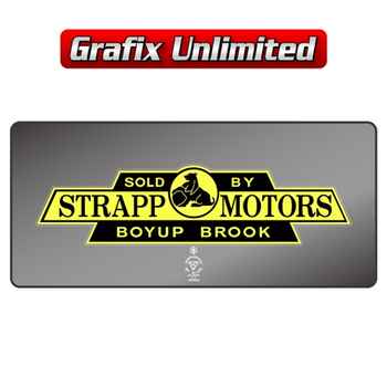 Dealership Decal, Strapp Motors Boyup Brook