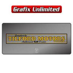 Dealership Decal, Tilford Motors