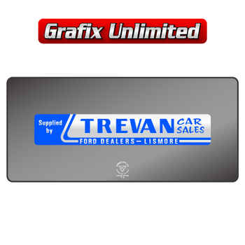 Dealership Decal, Trevan Car sales Lismore