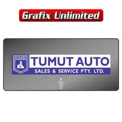 Dealership Decal, Tumut Auto Sales & Service Pty Ltd