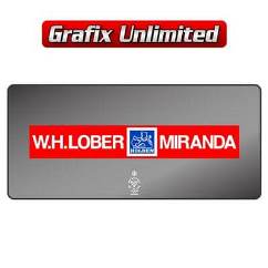 Dealership Decal, W.H. Lober Miranda