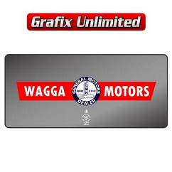 Dealership Decal, Wagga Motors