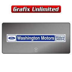 Dealership Decal, Washington Motors