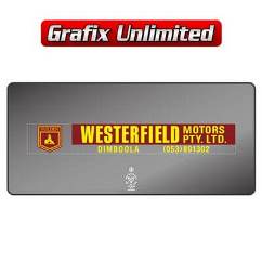 Dealership Decal, Westerfield Motors