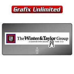 Dealership Decal, Winter & Taylor Geelong 1974 - 1976
