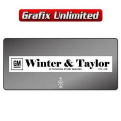 Dealership Decal, Winter & Taylor Geelong 1976 - 1980