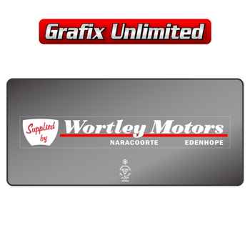 Dealership Decal, Wortley Motors