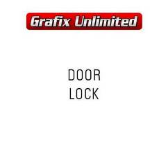 Door Lock Decal