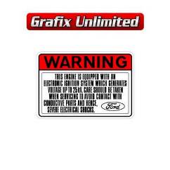 Electronic Ignition Warning Decal