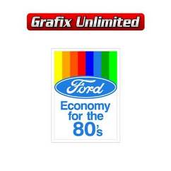 Ford Economy for the 80`s Rear Screen Decal