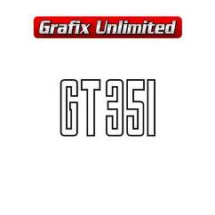 GT 351 Decal, Boot