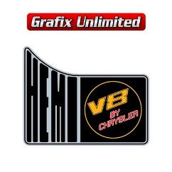 Hemi V8 By Chrysler RHS 1/4 Panel Decal