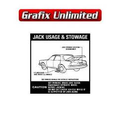 Jack Usage Decal, 1978 - 1981