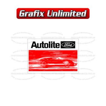 Lube Decal, Autolite - with rear Dealer Details