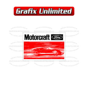 Lube Decal Motorcraft 72  74 with rear Dealer Details