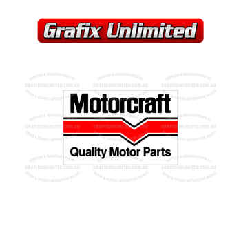 Lube Decal, Motorcraft 74 - 78 with rear Dealer Details