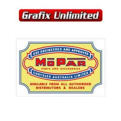 Mopar Parts and Accessories Decal