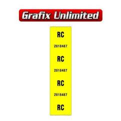 Part Label, Front Coil Spring RC 2818487 