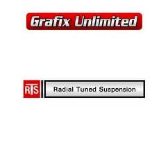 RTS Radial Tuned Suspension Decal 1976 - 1978