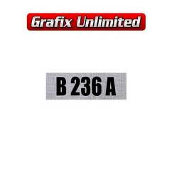 Rocker Cover Decal, Clothe B236A